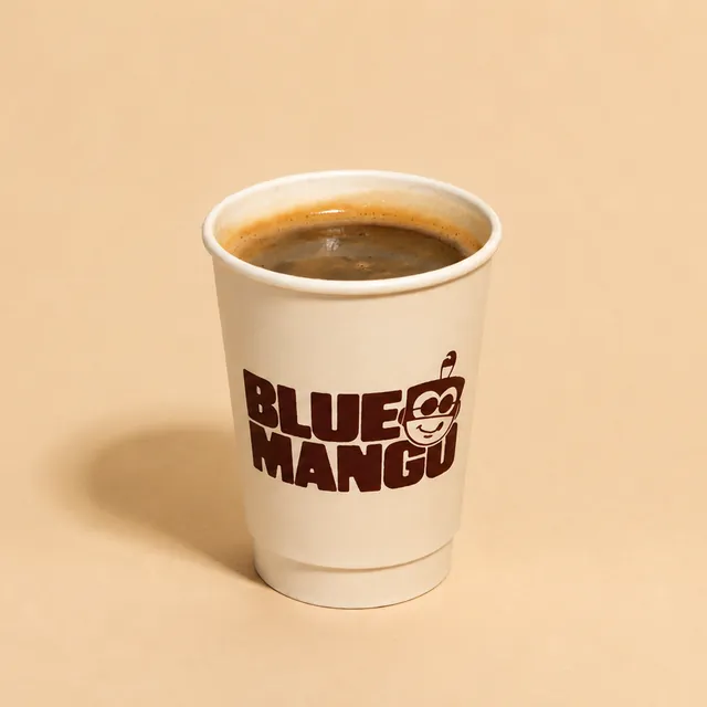 Americano in a Blue Mango cup