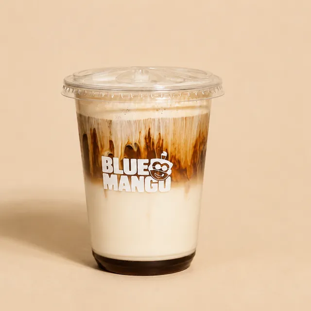 Tiramisu latte dusted with cocoa